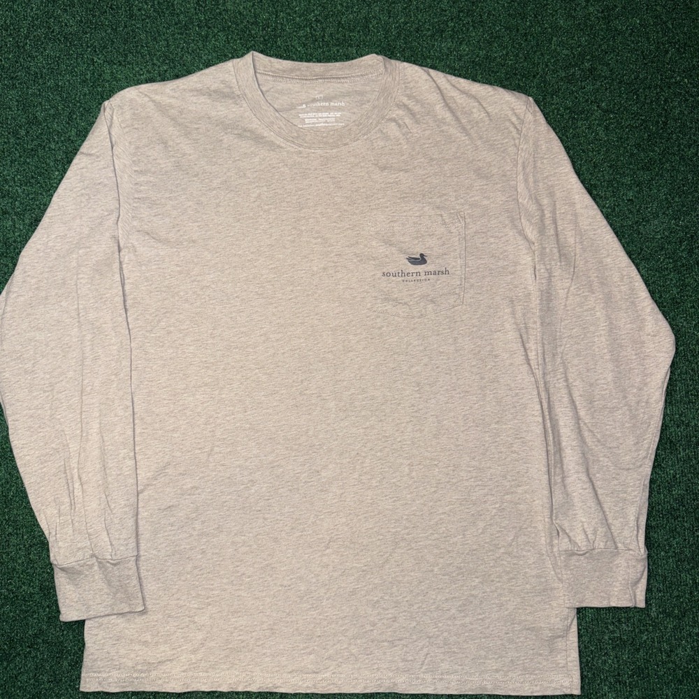 Southern MarshLong Sleeve Side‎ Pocket To Shirt Size Large Brown W26